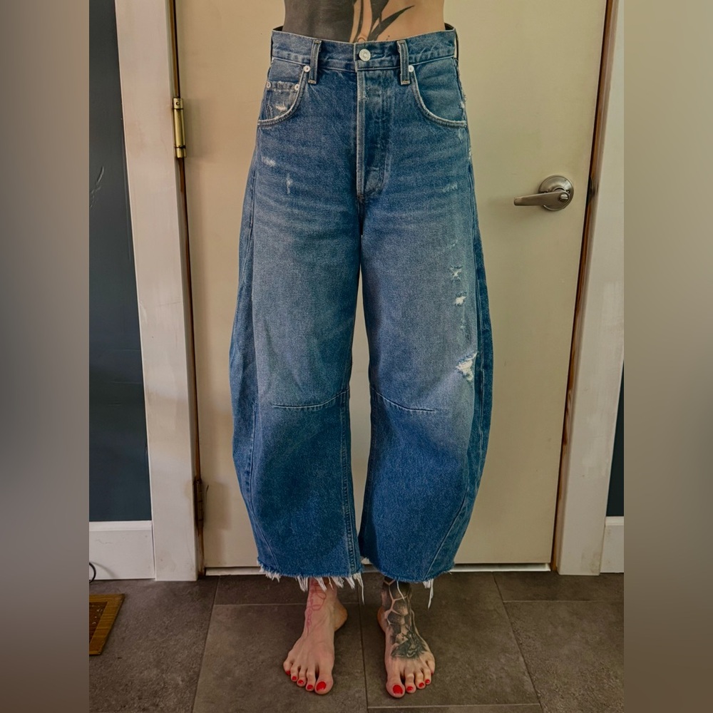 Citizens Of Humanity Horseshoe Barrel Jeans in Magnolia SIZE 24